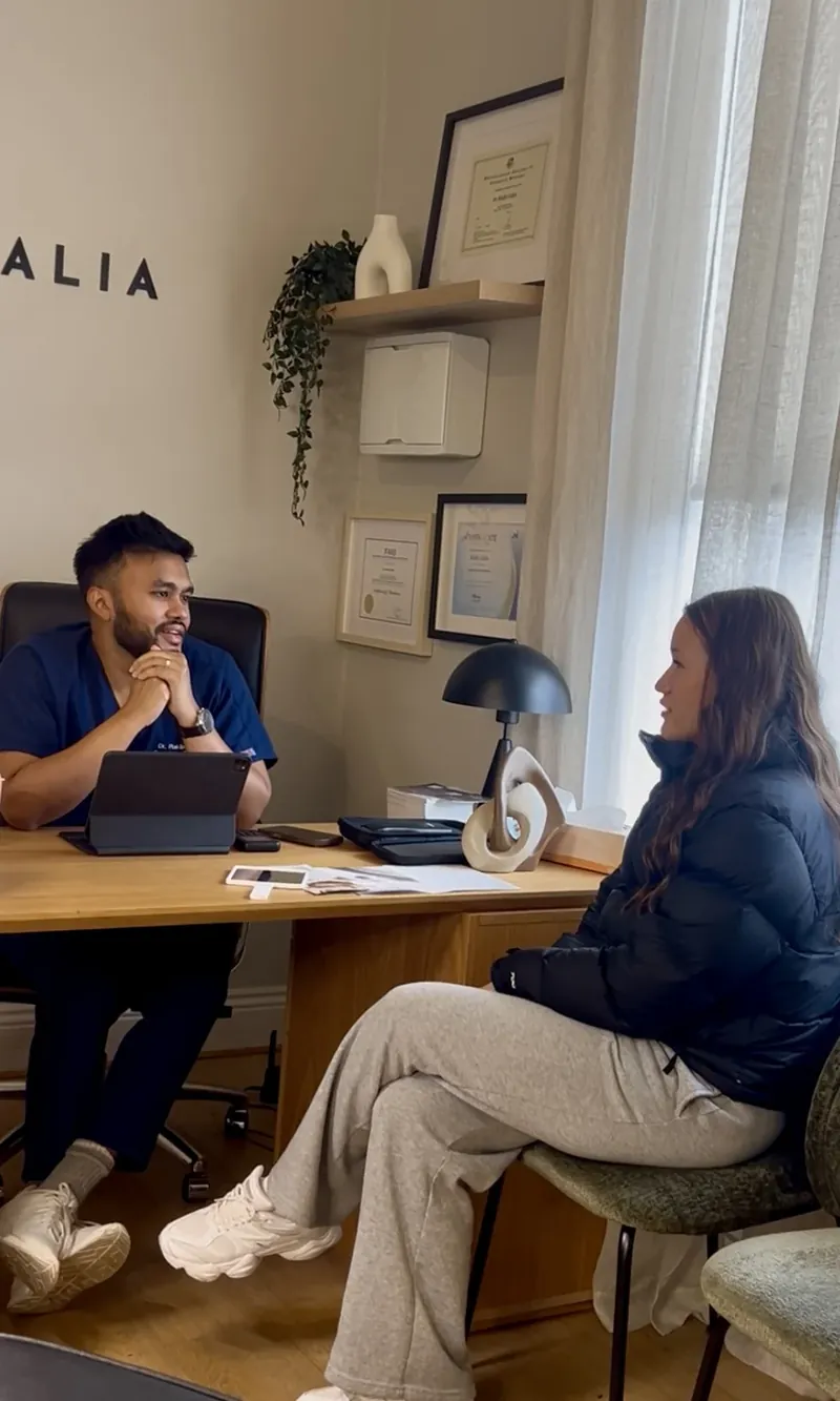 Dr Rakib Uddin in consultation at Aesthetic Doctors Australia