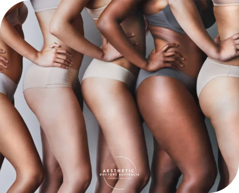 Editorial study of natural body shapes from the practice's own imagery